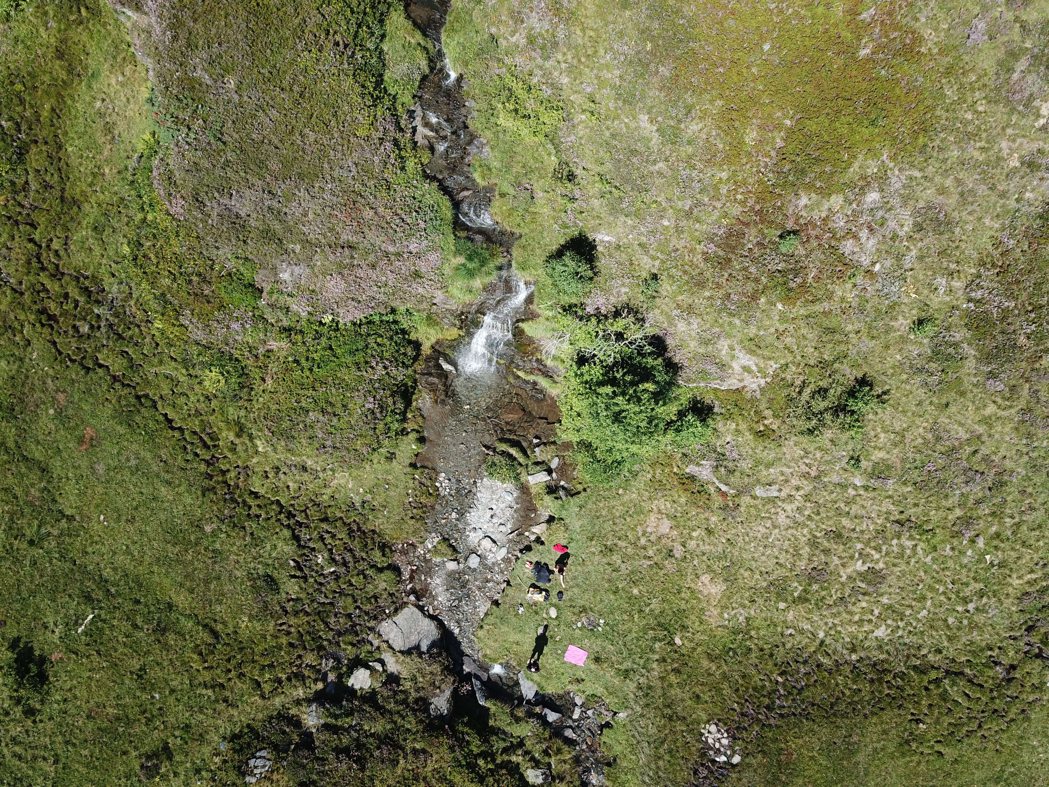 Drone waterfall picture
