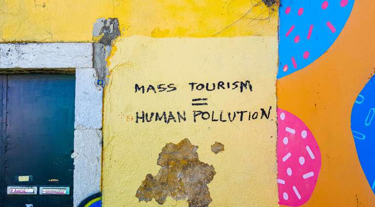 Mass tourism = human pollution
